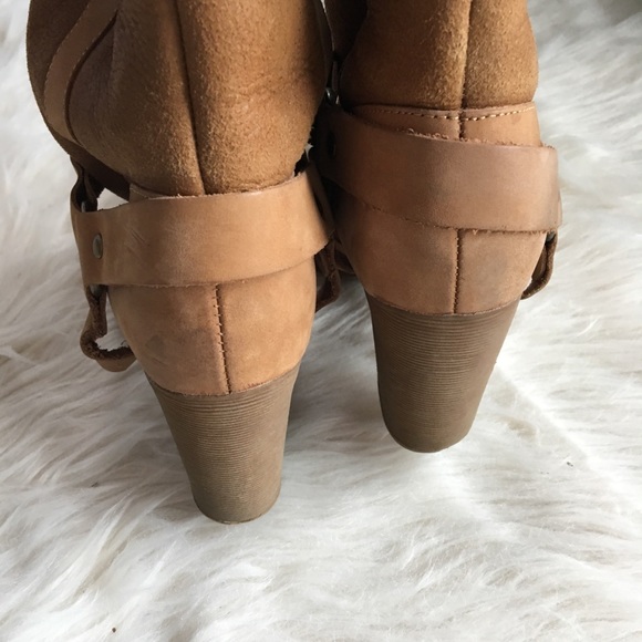 Stetson leather & shearling lined harness boots 8 - Picture 3 of 8